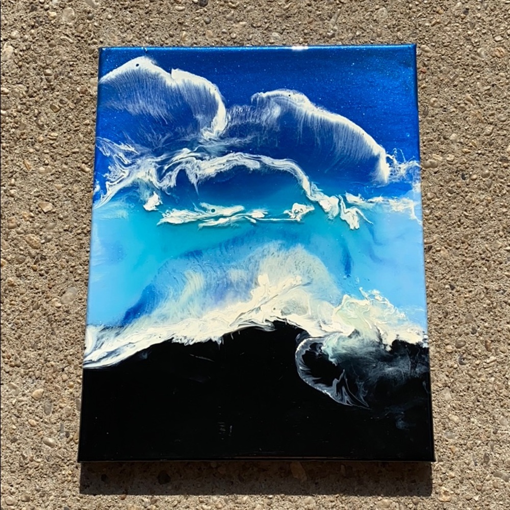 Original Resin Ocean Art Painting